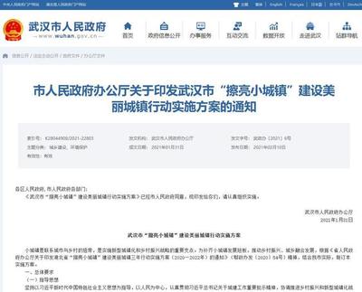 3年打造49個(gè)美麗城鎮(zhèn) 武漢市“擦亮小城鎮(zhèn)”行動(dòng)方案發(fā)布